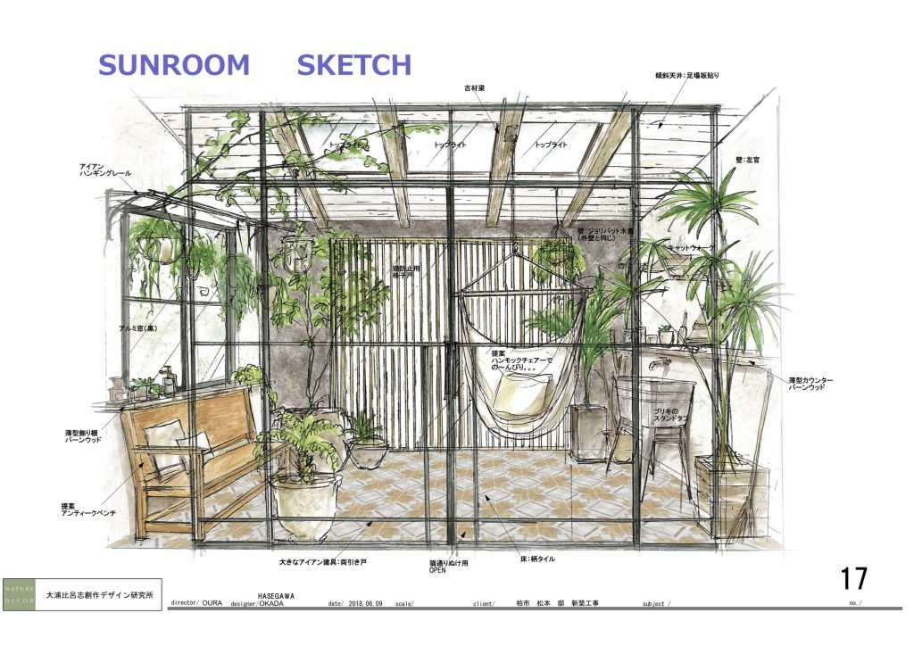 スケッチ-5(Sunroom)